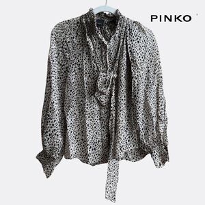 Pinko Speckled Black and White Blouse